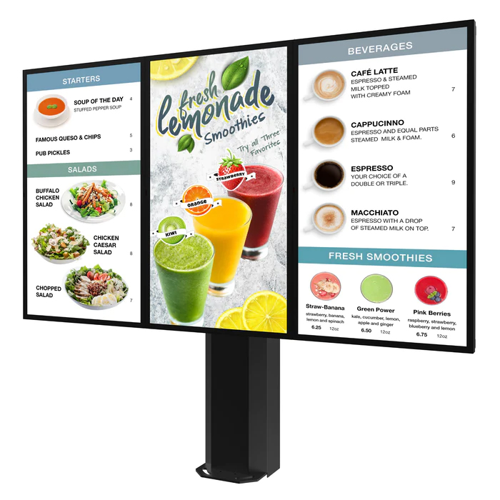 Peerless-AV menu board drivethru KOF555-3