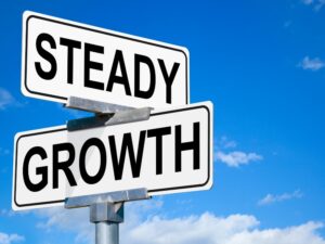 steady growth